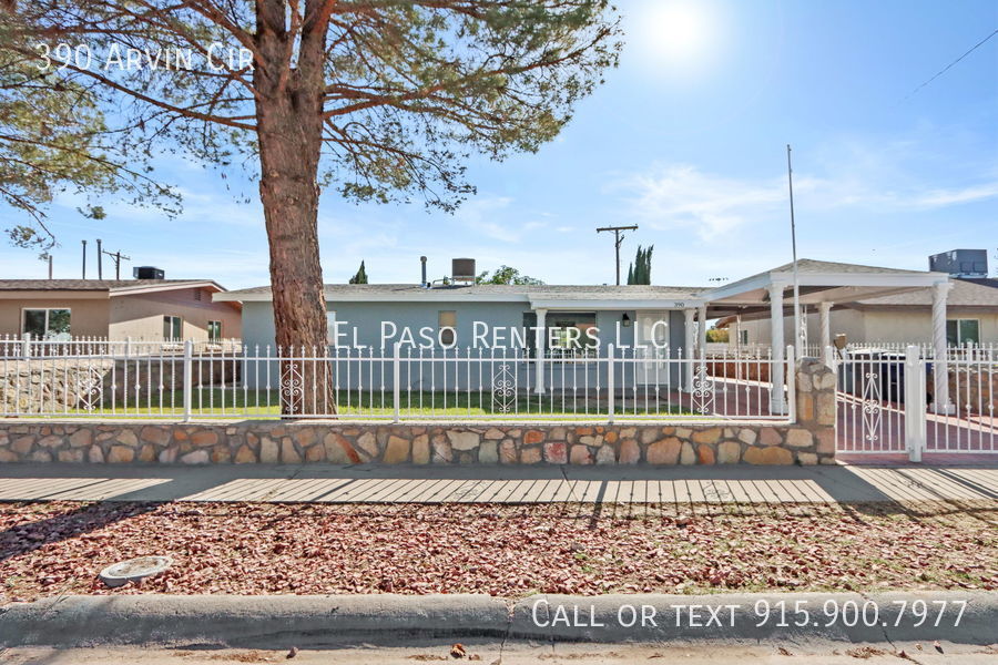 390 Arvin Cir El Paso, TX House for Rent Rentable
