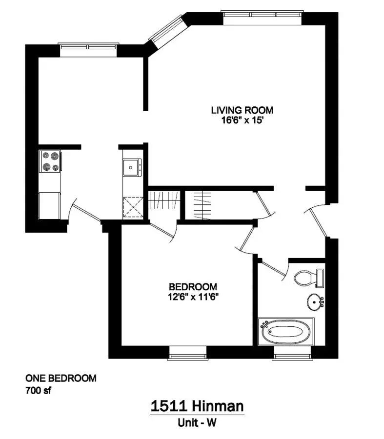 1511 Hinman Ave Apartment for rent in Evanston, IL