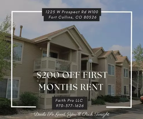 Comfortable 2br Near Campus + $200 Move-in Perk! Apartment for rent in Fort Collins, CO