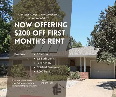 Character, Comfort, And Convenience On Westward Drive Apartment for rent in Fort Collins, CO Character, Comfort, And Convenience On Westward Drive Apartment for rent in Fort Collins, CO