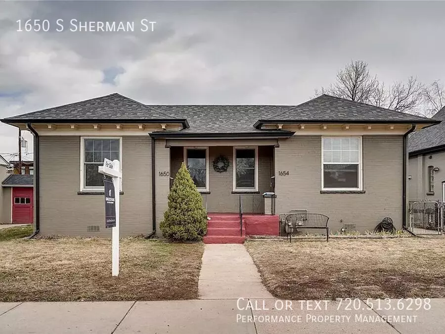 1650 S Sherman St House for rent in Denver, CO