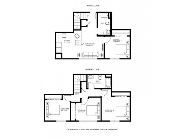 4 Bedrooms 1 Bathroom Apartment for rent at 625 on Langdon in Madison, WI