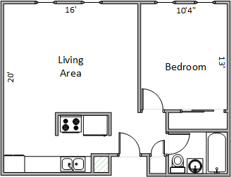1 Bedroom 1 Bathroom Apartment for rent at 1001-1009 Gilbert Rd in Madison, WI
