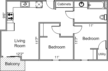 2 Bedrooms 1 Bathroom Apartment for rent at 210 N Charter in Madison, WI