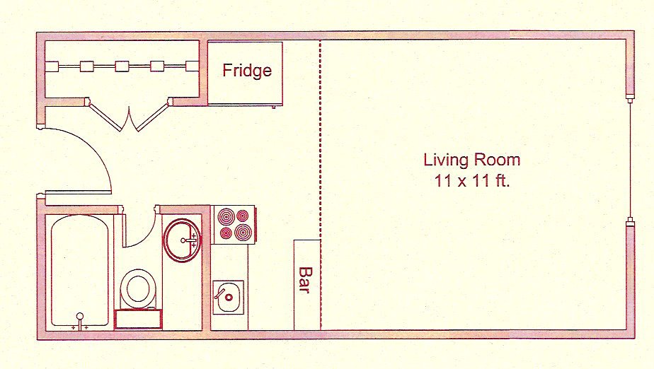 Studio 1 Bathroom Apartment for rent at Casa Blanca in Madison, WI