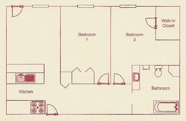 2 Bedrooms 1 Bathroom Apartment for rent at Casa Blanca in Madison, WI