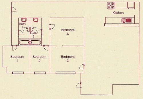 4 Bedrooms 2 Bathrooms Apartment for rent at Casa Blanca in Madison, WI