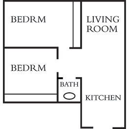 2 Bedrooms 1 Bathroom Apartment for rent at Saxony Apartments in Madison, WI