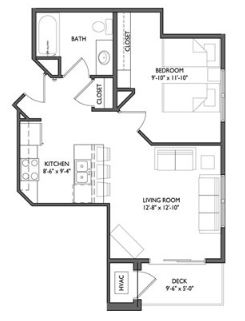 1 Bedroom 1 Bathroom Apartment for rent at Whistler Apartments in Iowa City, IA