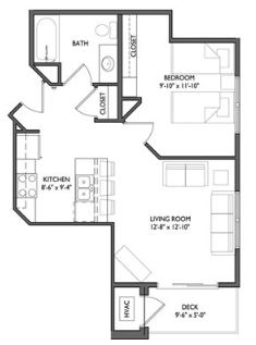 1 Bedroom 1 Bathroom Apartment for rent at Whistler Apartments in Iowa City, IA