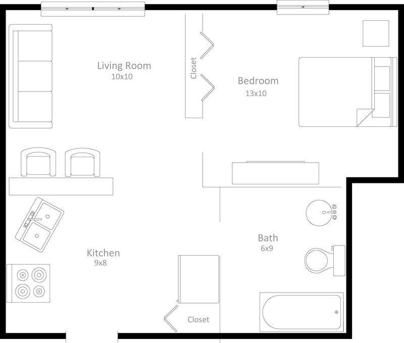 1 Bedroom 1 Bathroom Apartment for rent at 619 Langdon Street in Madison, WI