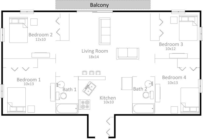 4 Bedrooms 2 Bathrooms Apartment for rent at 619 Langdon Street in Madison, WI