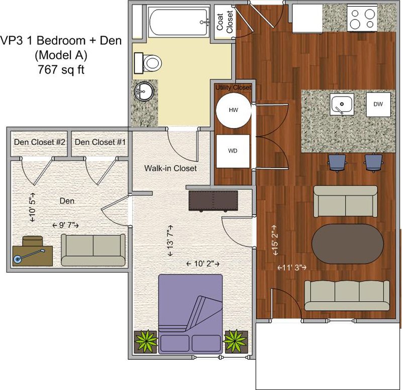 1 Bedroom 1 Bathroom Apartment for rent at V P 3 in Cincinnati, OH