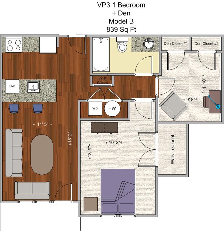 1 Bedroom 1 Bathroom Apartment for rent at V P 3 in Cincinnati, OH