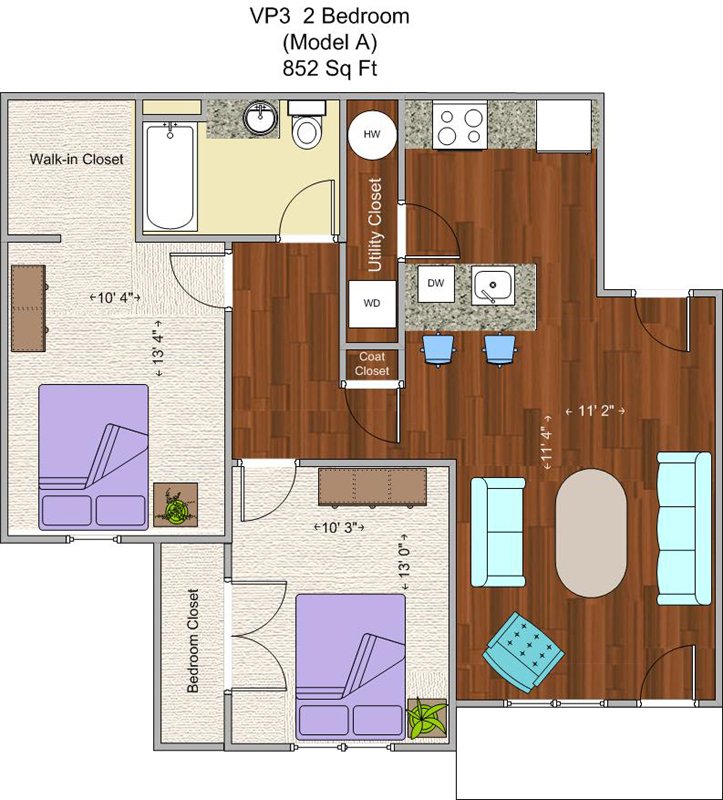 2 Bedrooms 1 Bathroom Apartment for rent at V P 3 in Cincinnati, OH