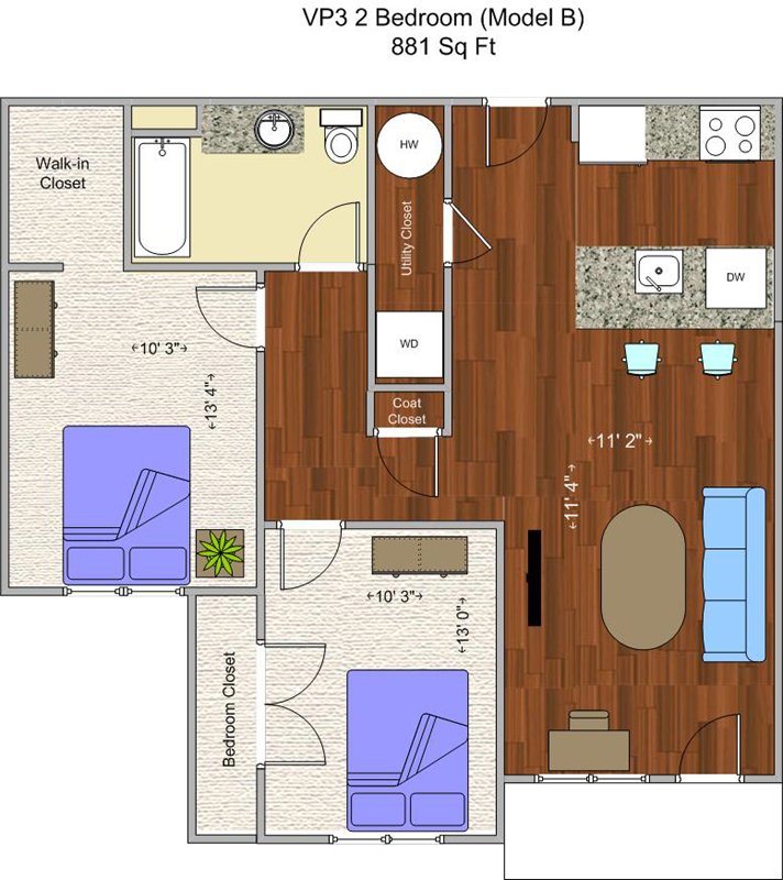 2 Bedrooms 1 Bathroom Apartment for rent at V P 3 in Cincinnati, OH