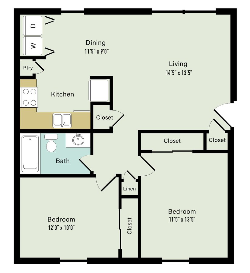 2 Bedrooms 1 Bathroom Apartment for rent at Lake Castleton Apartment Homes in Indianapolis, IN
