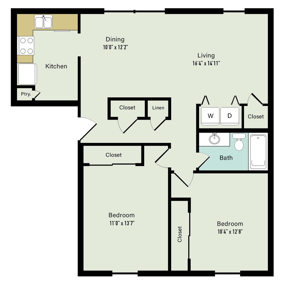 2 Bedrooms 1 Bathroom Apartment for rent at Lake Castleton Apartment Homes in Indianapolis, IN