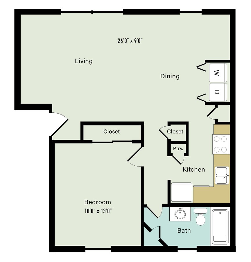 1 Bedroom 1 Bathroom Apartment for rent at Lake Castleton Apartment Homes in Indianapolis, IN