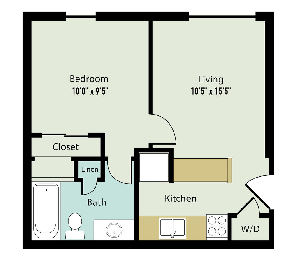 1 Bedroom 1 Bathroom Apartment for rent at Lake Castleton Apartment Homes in Indianapolis, IN