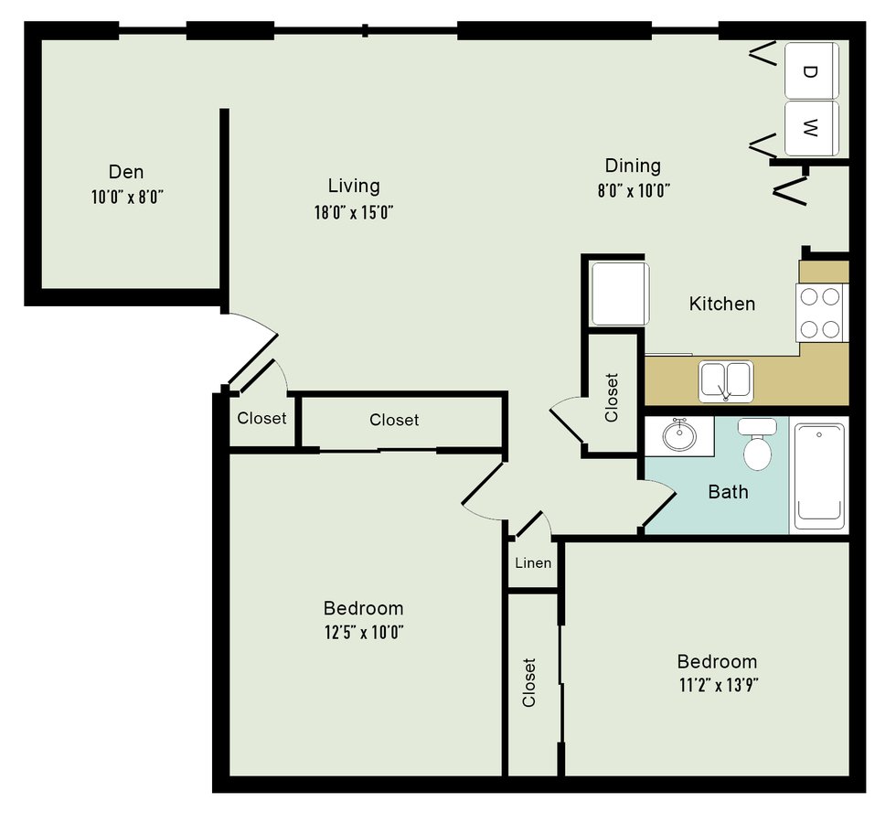 2 Bedrooms 1 Bathroom Apartment for rent at Lake Castleton Apartment Homes in Indianapolis, IN