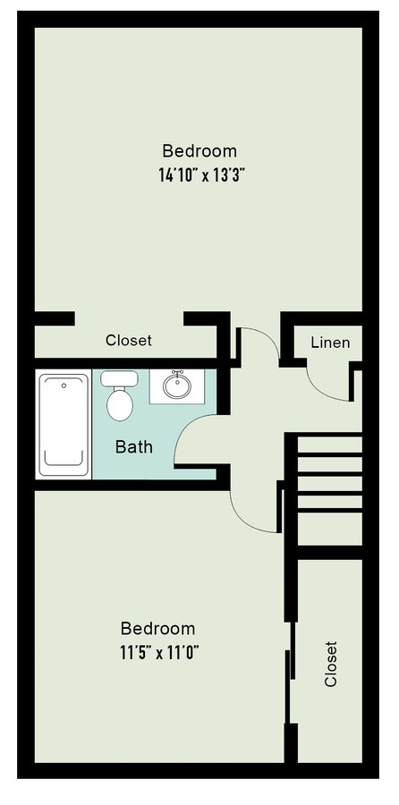 2 Bedrooms 1 Bathroom Apartment for rent at Lake Castleton Apartment Homes in Indianapolis, IN