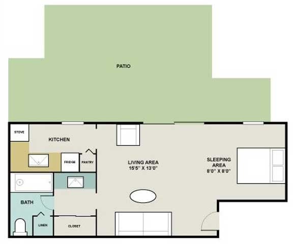 Studio 1 Bathroom Apartment for rent at Lake Castleton Apartment Homes in Indianapolis, IN
