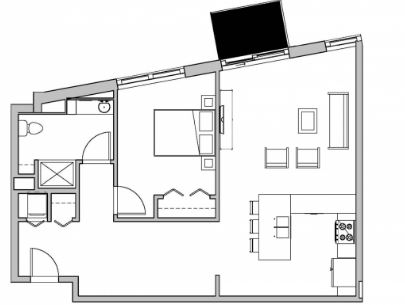 1 Bedroom 1 Bathroom Apartment for rent at SEVEN27 in Madison, WI