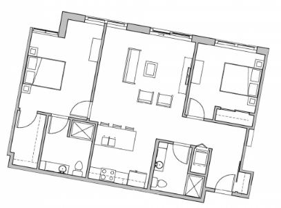2 Bedrooms 2 Bathrooms Apartment for rent at SEVEN27 in Madison, WI