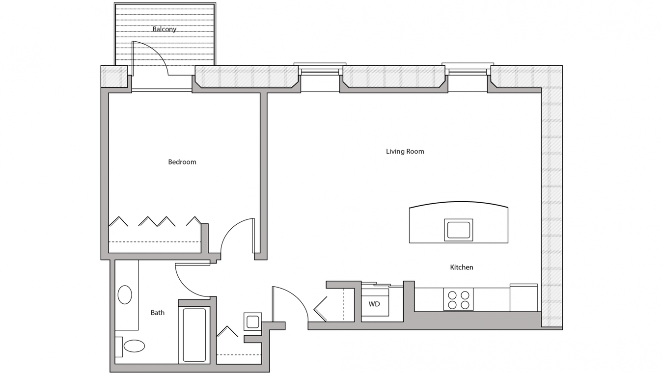 1 Bedroom 1 Bathroom Apartment for rent at Tobacco Lofts in Madison, WI