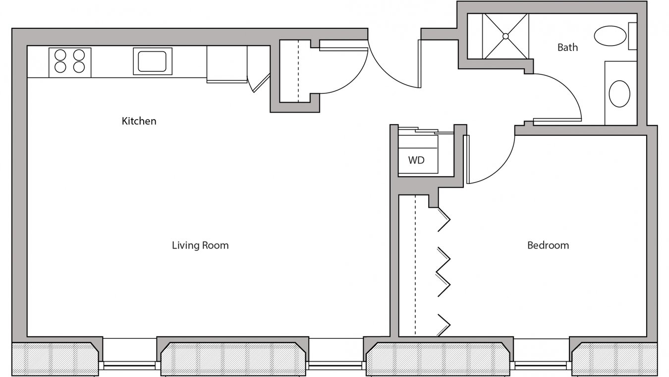 1 Bedroom 1 Bathroom Apartment for rent at Tobacco Lofts in Madison, WI