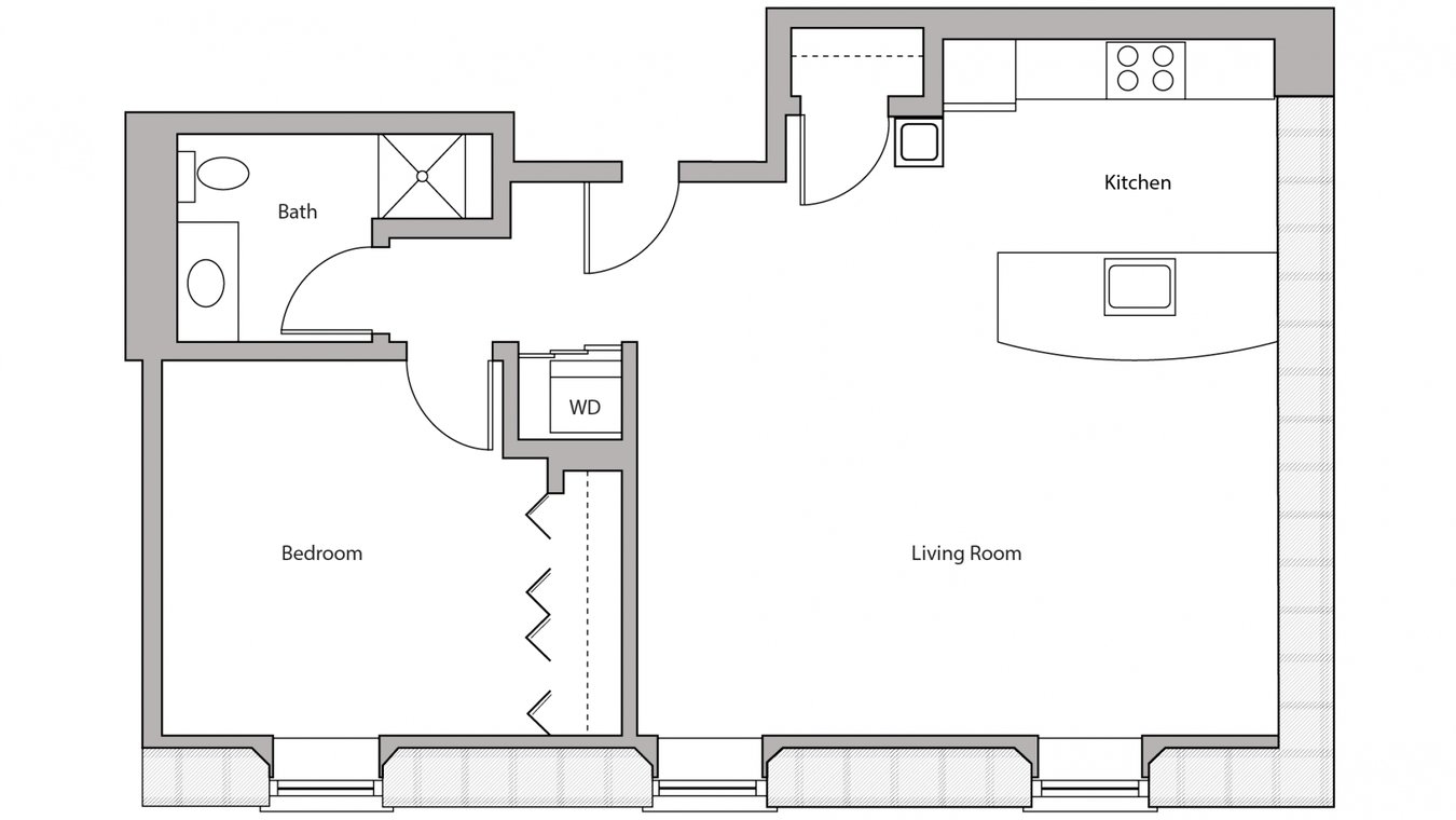 1 Bedroom 1 Bathroom Apartment for rent at Tobacco Lofts in Madison, WI