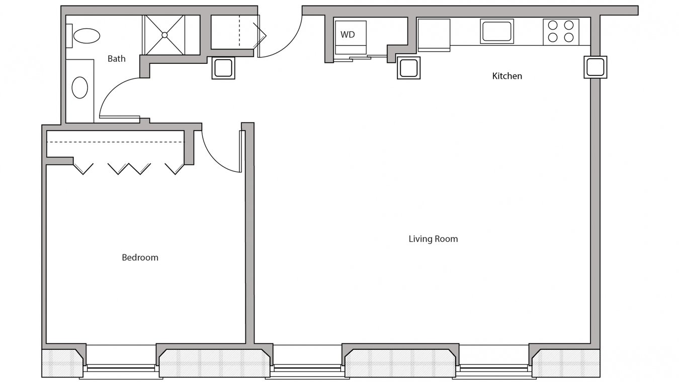 1 Bedroom 1 Bathroom Apartment for rent at Tobacco Lofts in Madison, WI