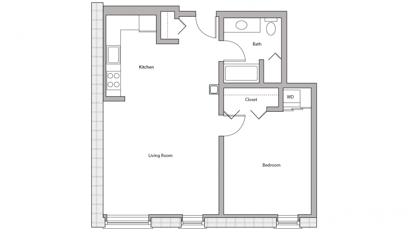 1 Bedroom 1 Bathroom Apartment for rent at Tobacco Lofts in Madison, WI