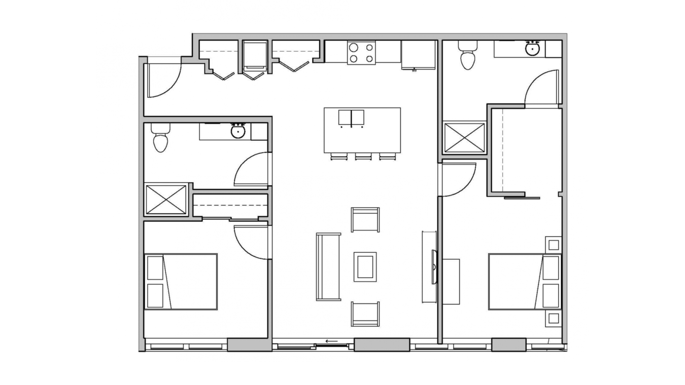 2 Bedrooms 2 Bathrooms Apartment for rent at SEVEN27 in Madison, WI