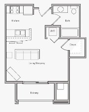 1 Bedroom 1 Bathroom Apartment for rent at SEVEN27 in Madison, WI