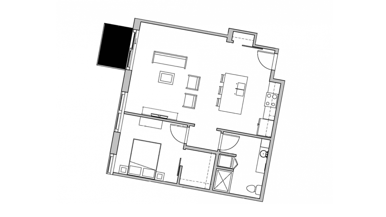 1 Bedroom 1 Bathroom Apartment for rent at SEVEN27 in Madison, WI