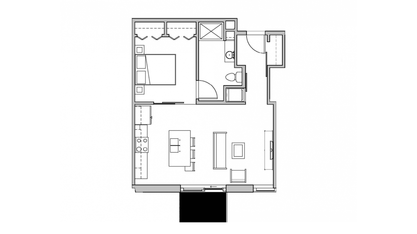 1 Bedroom 1 Bathroom Apartment for rent at SEVEN27 in Madison, WI