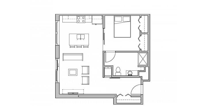 1 Bedroom 1 Bathroom Apartment for rent at SEVEN27 in Madison, WI