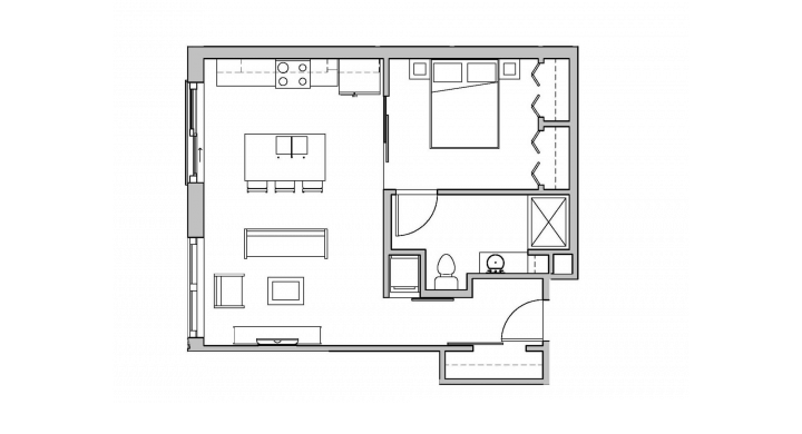 1 Bedroom 1 Bathroom Apartment for rent at SEVEN27 in Madison, WI