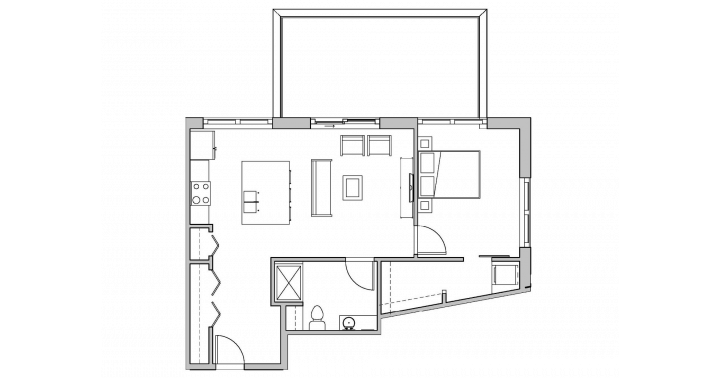 1 Bedroom 1 Bathroom Apartment for rent at SEVEN27 in Madison, WI
