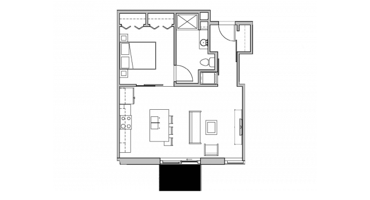 1 Bedroom 1 Bathroom Apartment for rent at SEVEN27 in Madison, WI