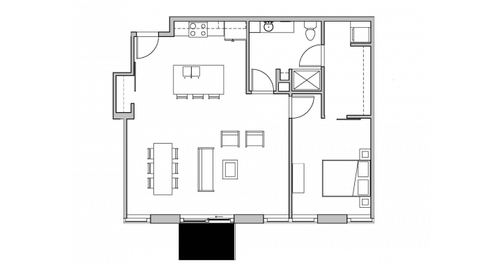 1 Bedroom 1 Bathroom Apartment for rent at SEVEN27 in Madison, WI