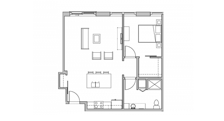 1 Bedroom 1 Bathroom Apartment for rent at SEVEN27 in Madison, WI
