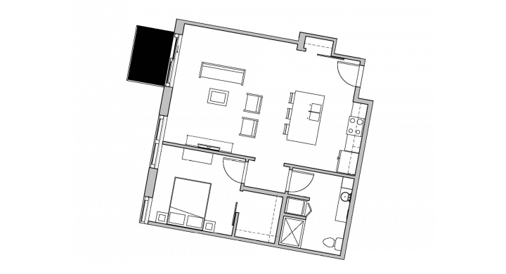 1 Bedroom 1 Bathroom Apartment for rent at SEVEN27 in Madison, WI