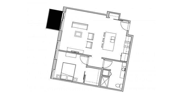 1 Bedroom 1 Bathroom Apartment for rent at SEVEN27 in Madison, WI