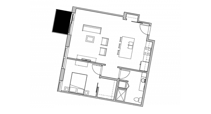 1 Bedroom 1 Bathroom Apartment for rent at SEVEN27 in Madison, WI