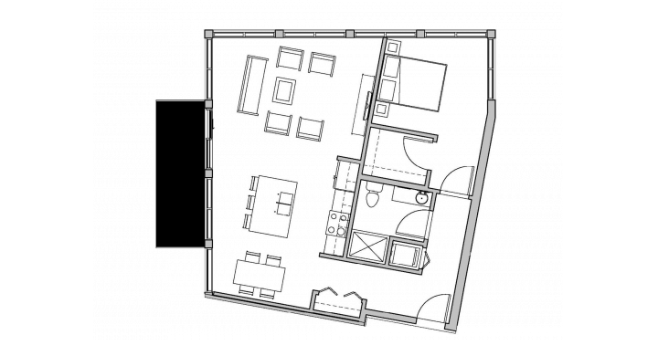 1 Bedroom 1 Bathroom Apartment for rent at SEVEN27 in Madison, WI