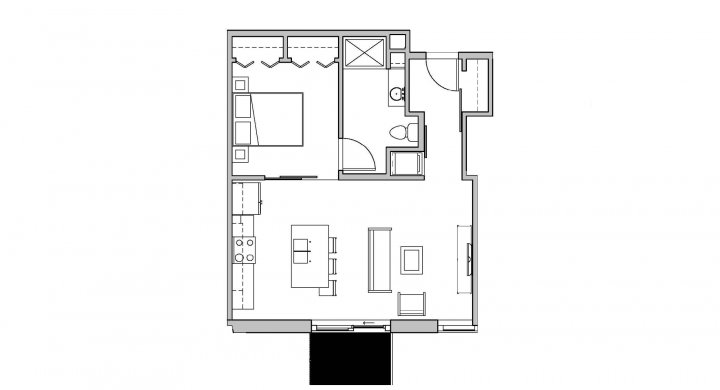 1 Bedroom 1 Bathroom Apartment for rent at SEVEN27 in Madison, WI