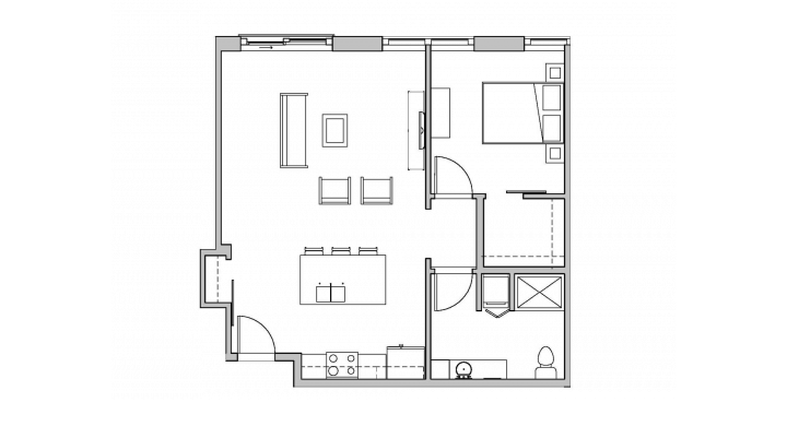 1 Bedroom 1 Bathroom Apartment for rent at SEVEN27 in Madison, WI